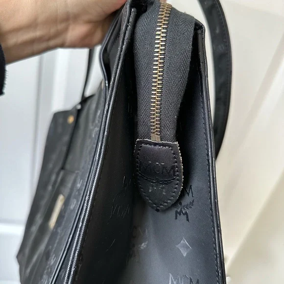 MCM Black Tote Shopper Vintage